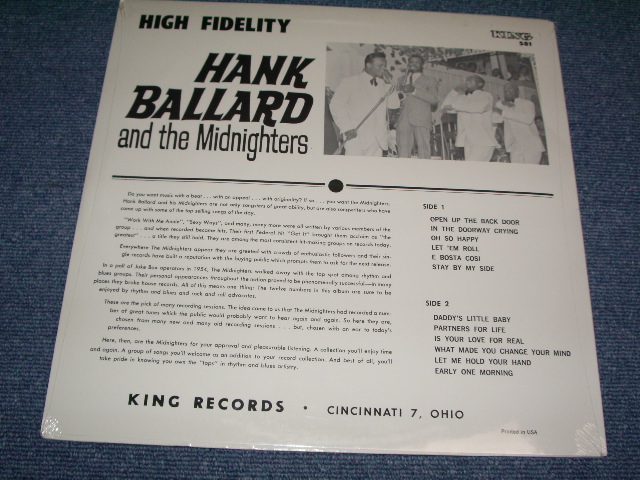 画像: HANK BALLARD & THE MIDNIGHTERS - THE HANK BALLARD & THE MIDNIGHTERS / 1990'S MONO US REISSUE LP  