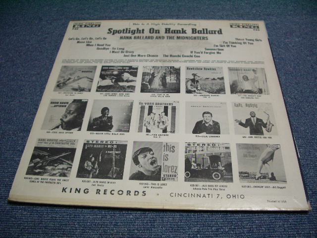 画像: HANK BALLARD & THE MIDNIGHTERS - SPOTLIGHT ON / 1961 MONO US ORIGINAL 