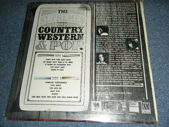 画像: THE SUPREMES - SING COUNTRY WESTERN & POP / 1965 US ORIGINAL MONO Brand New Sealed LP  