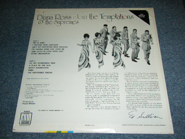 画像: DIANA ROSS and THE SUPREMES With THE TEMPTATIONS - DIANA ROSS and THE SUPREMES JOIN THE TEMPTATIONS (Ex+++/MINT-) / 1969 US america ORIGINAL uSED LP 