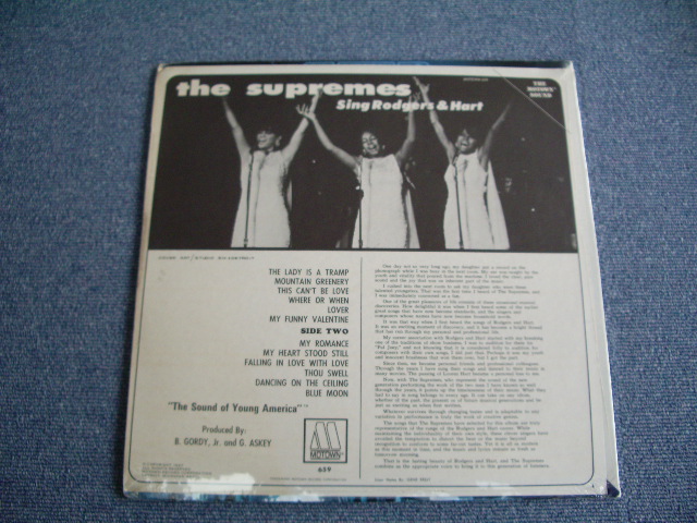 画像: SUPREMES - SING ROGERS& HART / 1967 US ORIGINAL SEALED LP  