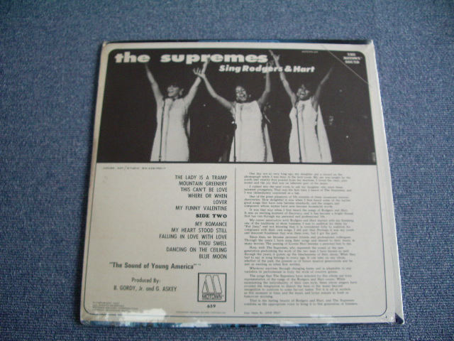画像: SUPREMES - SING ROGERS& HART / 1967 US ORIGINAL SEALED LP  