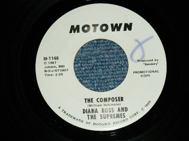 画像: DIANA ROSS & THE SUPREMES - THE COMPOSER / 1967 US ORIGINAL PROMO ONLY 45rpm 7"Single  