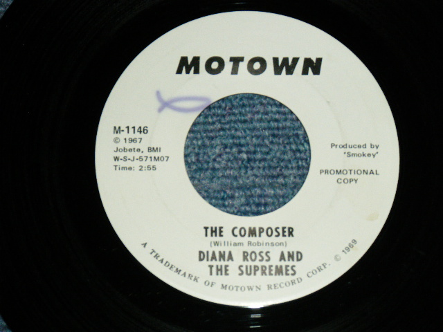 画像1: DIANA ROSS & THE SUPREMES - THE COMPOSER / 1967 US ORIGINAL PROMO ONLY 45rpm 7"Single  