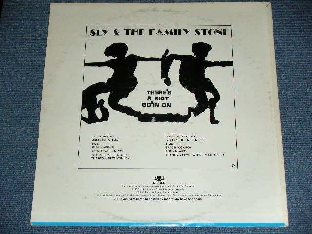 画像: SLY & THE FAMILY STONE - THERE'S A RIOT GO'IN ON / 1970'S? US Used LP 