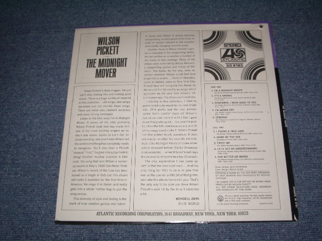 画像: WILSON PICKETT - THE MIDNIGHT MOVER / 1968 US AMERICA  ORIGINAL " BRAND NEW SEALED"  STEREO  LP  