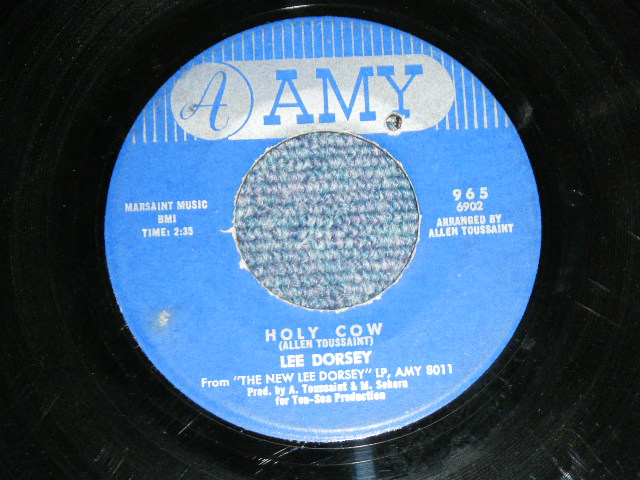 画像1: LEE DORSEY - HOLY COW / 1966 US ORIGINAL Used 7" Single  