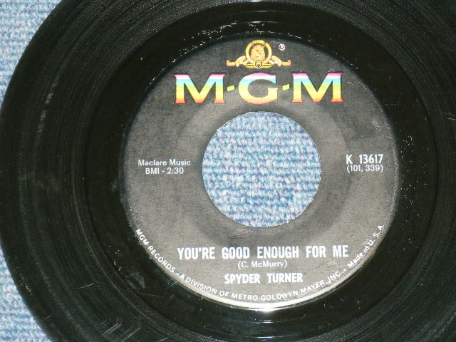 画像: SPYDER TURNER - STAND BY ME / 1966 US ORIGINAL 7" Single  