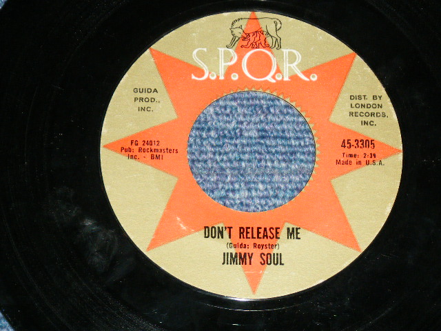 画像: JIMMY SOUL - IF YOU WANNA BE HAPPY / 1963 US AMERICA ORIGINAL Used 7"SINGLE  
