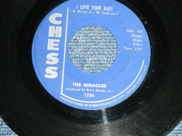 画像: THE MIRACLES - BAD GIRLS / 1959 US ORIGINAL 1st Press BLUE Label 45rpm 7"Single  