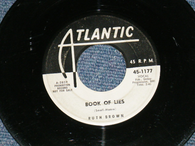 画像: RUTH BROWN - JUST TOO MUCH / 1958 US ORIGINAL White Label Promo 7" SINGLE