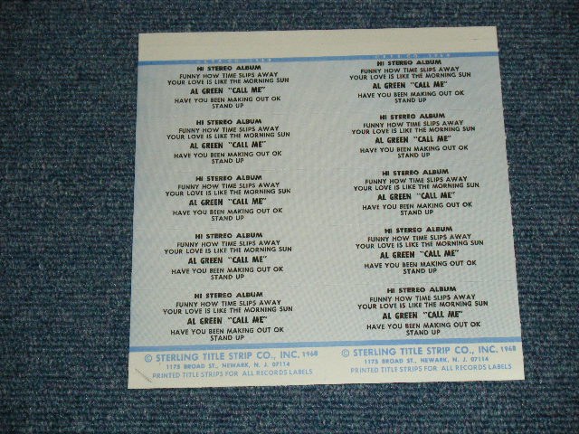 画像: AL GREEN - CALL ME (JUKEBOX EP) (NEW) / 1973 US AMERICA ORIGINAL "BRAND NEW" 45rpm 7"EP 