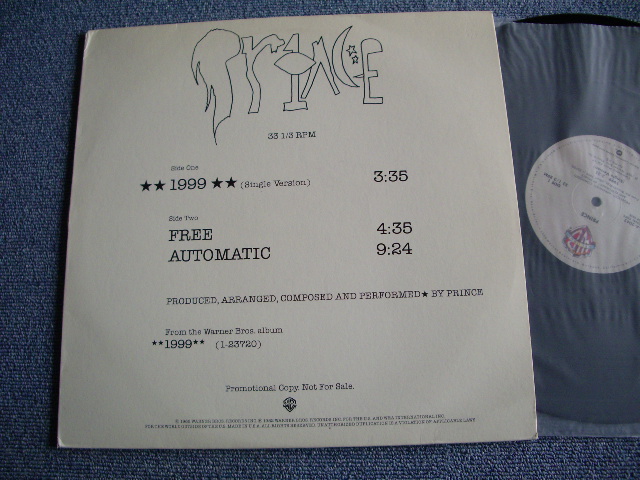 画像1: PRINCE - 1999 / 1982 US ORIGINAL PROMO ONLY 12"  