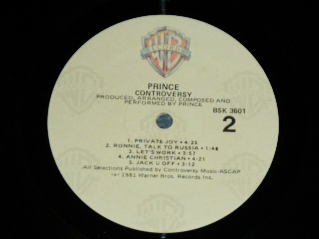 画像: PRINCE - CONTROVERSY (With POSTER : MINT-/MINT- ) / 1981 US AMERICA ORIGINAL Used LP  