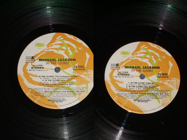 画像: MICHAEL JACKSON - IN THE CLOSET / 1991 US ORIGINAL Promo Onl Double 12"  