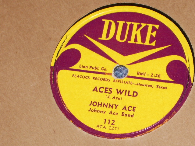 画像: JOHNNY ACE - THE CLOCK / US ORIGINAL 78rpm SP 