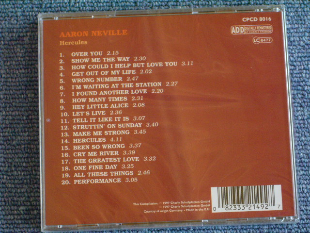画像: AARON NEVILLE - HERCULES /1997 UK SEALED CD  