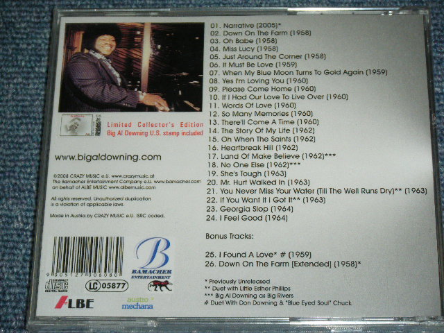 画像: BIG AL DOWNING - THE BEST OF THE EARLY YEARS / 2008 AUSTRALIA Brand New Sealed CD  