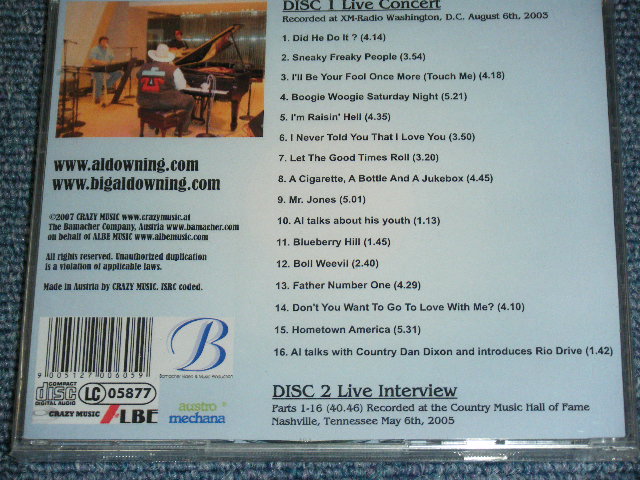 画像: BIG AL DOWNING - LIVE AT XM RAQDIO WASHINGTON,D.C. / 2007 AUSTRALIA Brand New Sealed 2CD  