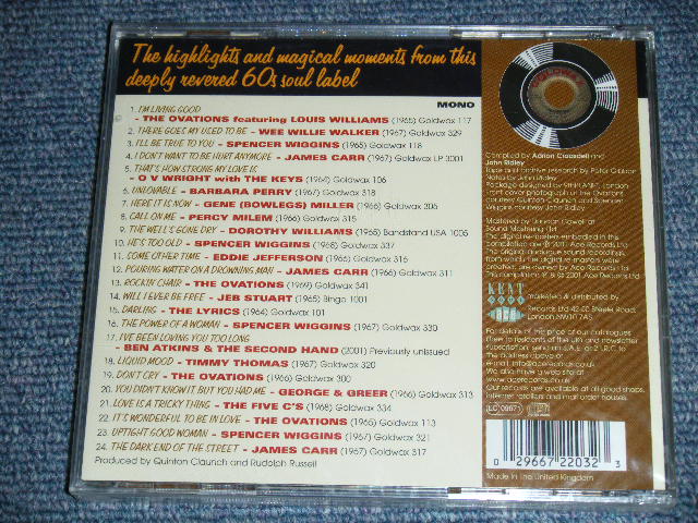 画像: V.A. OMNIBUS - THE GOLDWAX STORY / 2001 UK ORIGINAL Brand New Sealed CD  