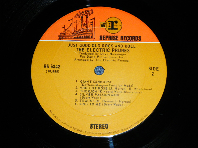 画像: ELECTRIC PRUNES - JUST GOOD OLD ROCK and ROLL : THE NEW IMPROVED ELECTRIC PRUNES ( Ex++/Ex+++ ) / 1969 US AMERICA ORIGINAL "1st Press ORANGE & BROWN  Label" Used LP 