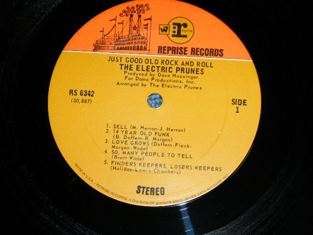 画像: ELECTRIC PRUNES - JUST GOOD OLD ROCK and ROLL : THE NEW IMPROVED ELECTRIC PRUNES ( Ex++/Ex+++ ) / 1969 US AMERICA ORIGINAL "1st Press ORANGE & BROWN  Label" Used LP 