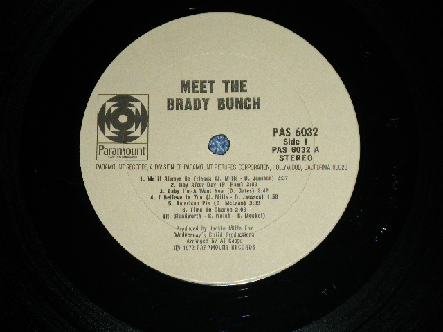 画像: BRADY BUNCH - MEET THE BRADY BUNCH  ( Ex++/Ex+++ ) / 1972 US AMERICA ORIGINAL Used LP 