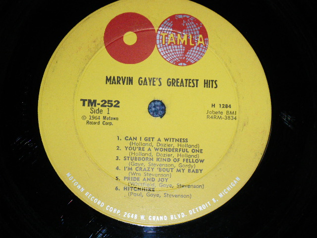 画像: MARVIN GAYE - GREATEST HITS ( Ex++/Ex+,Ex+++ )  / 1964 US AMERICA ORIGINAL   MONO Used LP  