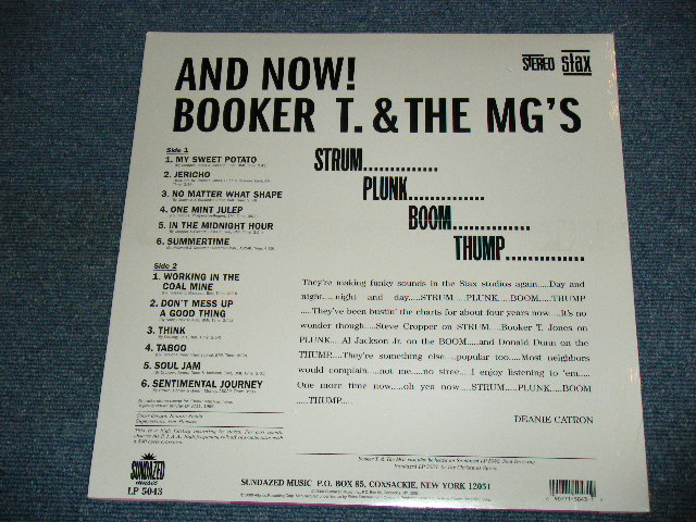 画像: BOOKER T AND THE MG's - AND NOW / 2000 US Reissue 180 Gram Heavy Weight Brand New Sealed LP  