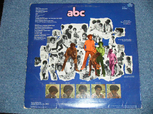 画像: JACKSON FIVE 5 - ABC (Ex+/Ex+ Looks:Ex-) / 1970 US AMERICA ORIGINAL Used LP 