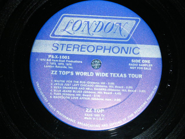 画像: ZZ TOP - WORLD WIDE TEXAS TOUR (PROMO ONLY RADIO SAMPLER) (Ex++/MINT- EDSP)  / 1976 US AMERICA ORIGINAL "PROMO ONLY" Used LP