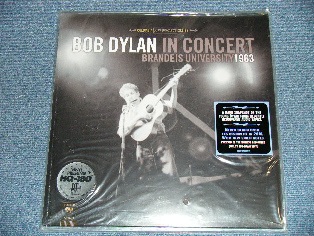 画像1: BOB DYLAN -  IN CONCERT : BRANDIES UNIVERSITI 1963  / 2011 US ORIGINAL "180 Gram Heavy Weight" "BRAND NEW SEALED" LP 