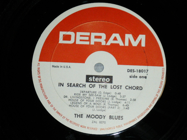 画像: The MOODY BLUES - IN SEARCH OF THE LOST CHORD ( Ex+++/MINT-) / 1968 US AMERICA ORIGINAL Used LP 