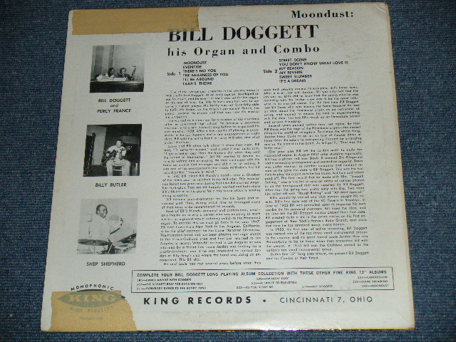 画像: BILL DOGGETT - MOONDUST ( 1st ALBUM ON 12inch LP/ VG+++/VG++ )  / 1957 US AMERICA ORIGINAL MONO Used LP 