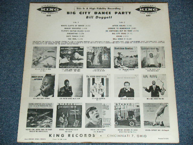 画像: BILL DOGGETT - BIG CITY DANCE PARTY( Ex++/Ex+++ ) / 1959 US ORIGINAL MONO Used LP 