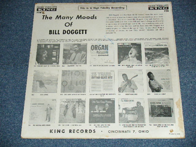 画像: BILL DOGGETT -  THE MANY MOODS OF / 1960  US ORIGINAL MONO Used LP 