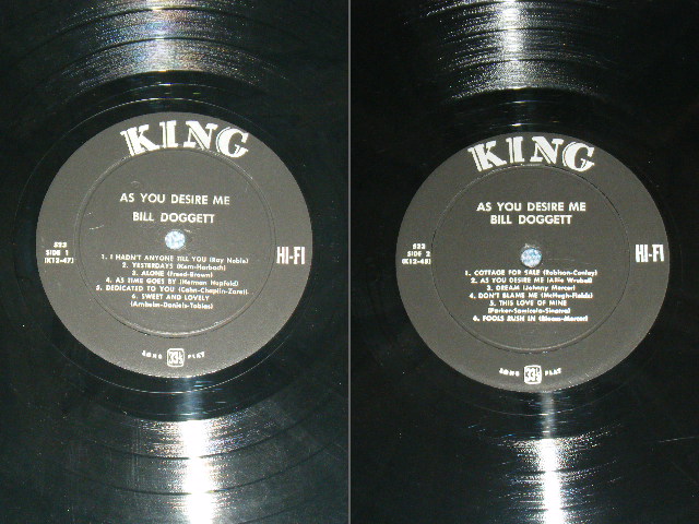 画像: BILL DOGGETT - AS YOU DESIRE ME / 1957 US ORIGINAL MONO Used LP 