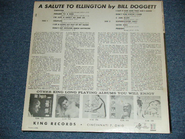 画像: BILL DOGGETT - A SALUTE TO ELLINGTON / 1958   US ORIGINAL MONO Used LP 