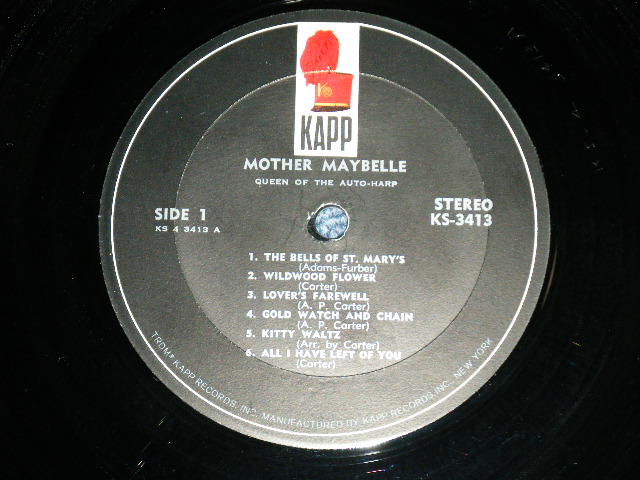 画像: MOTHER MAYBELLE - QUEEN OF THE AUTO HARP  ( Ex++/Ex+++ )  / 1960's   US AMERICA ORIGINAL STEREO  Used LP 