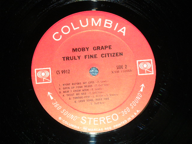 画像: MOBY GRAPE -  TRULY FINE CITIZEN ( Matrix # 1A/1A : Ex+/MINT-) / 1969 US AMERICA ORIGINAL "360 Sound" Label   Stereo Used LP