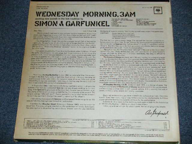画像: SIMON & GARFUNKEL - WEDNESDAY MORNING,3AM ( Matrix Number : A) XLP 77922-1D/B) XLP 77921-1D : Ex++,Ex+/Ex++ Looks:Ex+ ) / 1965 US AMERICA ORIGINAL 2nd Press "360 Sound MONO Label"  MONO  Used LP