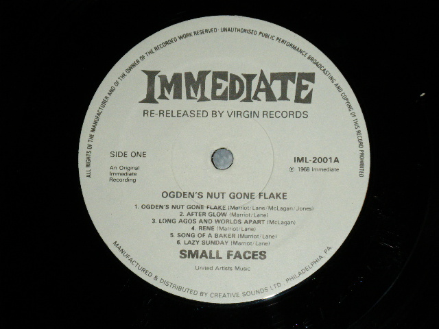 画像: SMALL FACES - OGDENS' NUT GONE FLAKE(Ex+++/MINT-)  / 1980's US AMERICA REISSUE "SQUARE Cover"  Used LP