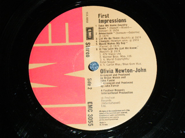 画像: OLIVIA NEWTON-JOHN -  FIRST IMPRESSIONS ( Ex++/Ex++)  /1974 UK ENGLAND  ORIGINAL Used LP 