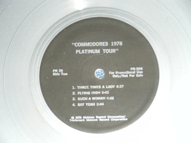 画像: COMMODORES - 1978 PLATINUM TOUR ( PROMO ONLY  : GRAY or SILVER WAX Vinyl : Ex+++/Ex+++ ) / 1978 US AMERICA ORIGINAL "PROMO ONLY" Used LP 