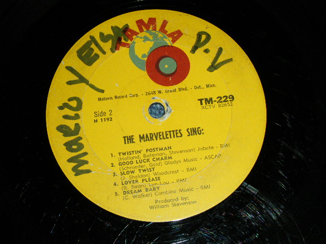 画像: THE MARVELETTES - SMASH HITS OF '62 ( VG+++, VG+/VG )  / 19623 US AMERICA ORIGINAL   MONO Used LP  