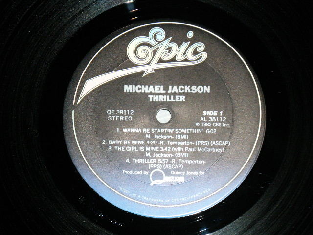 画像: MICHAEL JACKSON - THRILLER ( MINT-/MINT- ) / 1982 US AMERICA ORIGINAL Used LP  