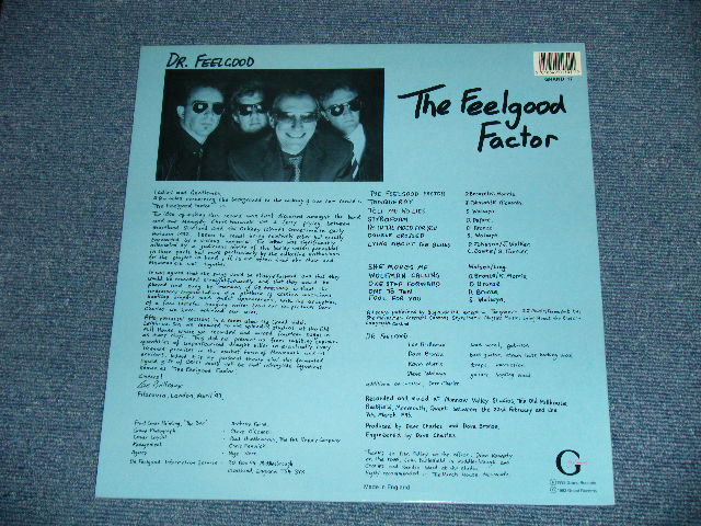 画像: DR.FEELGOOD - THE FEELGOOD FACTOR ( Ex+++/MINT- ) /  1993 UK ENGLAND ORIGINAL Used LP 