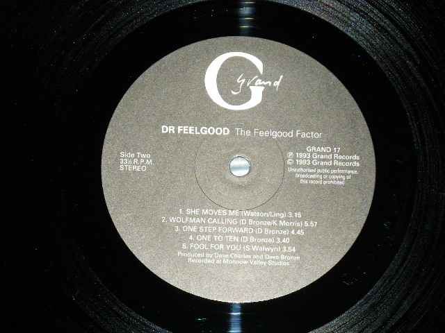 画像: DR.FEELGOOD - THE FEELGOOD FACTOR ( Ex+++/MINT- ) /  1993 UK ENGLAND ORIGINAL Used LP 