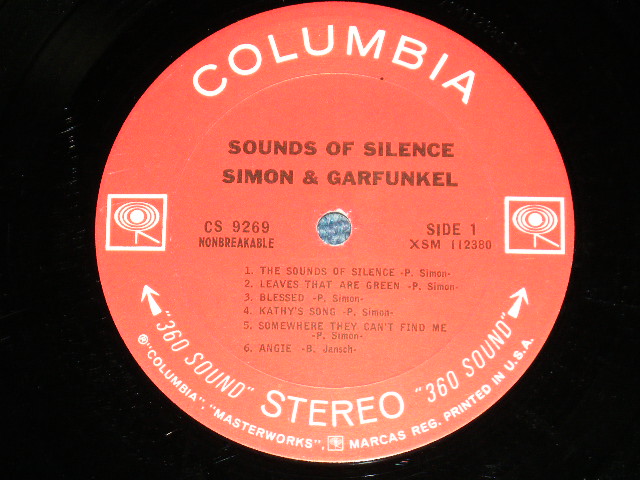 画像: SIMON & GARFUNKEL - SOUNDS OF SILENCE  : "With DRAW Back Jacket"( Matrix Number : A) XSM 112380-1B /B)XSM 112381-1B : Ex/Ex+ Looks:Ex) / 1965 US ORIGINAL "With DRAW Back Jacket "  "360 SOUND Label"  STEREO Used LP