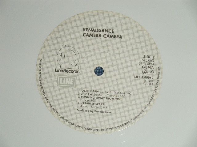 画像: RENAISSANCE - CAMERA CAMERA ( MINT-/MINT- ) / 1982  WEST GERMAN GERMANY  ORIGINAL "WHITE WAX VINYL"  Used LP 